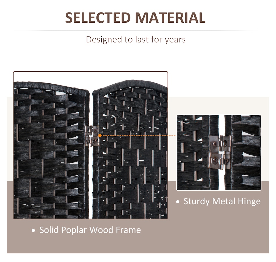 Image 964325_ALTMORE20.jpg, Product 964-325 / Price $129.99 - $149.99, HOMCOM 6 Panel Folding Room Divider Privacy Screen Indoor Home Decoration from HOMCOM on TSC.ca's Home & Garden department