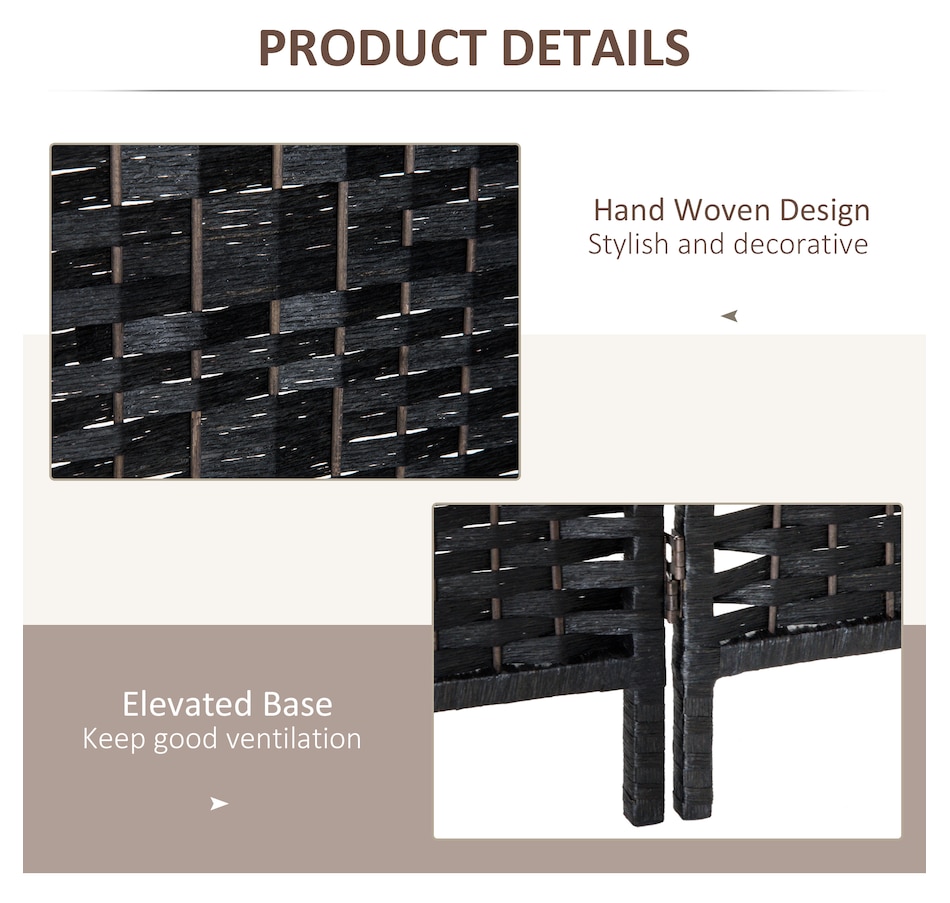 Image 964325_ALTMORE21.jpg, Product 964-325 / Price $129.99 - $149.99, HOMCOM 6 Panel Folding Room Divider Privacy Screen Indoor Home Decoration from HOMCOM on TSC.ca's Home & Garden department