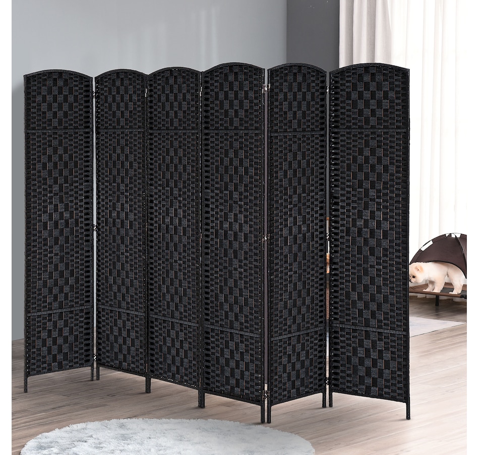 Image 964325_ALTMORE23.jpg, Product 964-325 / Price $129.99 - $149.99, HOMCOM 6 Panel Folding Room Divider Privacy Screen Indoor Home Decoration from HOMCOM on TSC.ca's Home & Garden department
