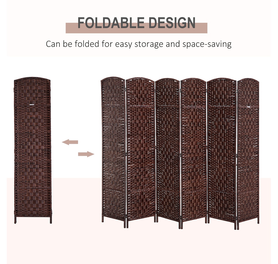 Image 964325_ALTMORE3.jpg, Product 964-325 / Price $129.99 - $149.99, HOMCOM 6 Panel Folding Room Divider Privacy Screen Indoor Home Decoration from HOMCOM on TSC.ca's Home & Garden department