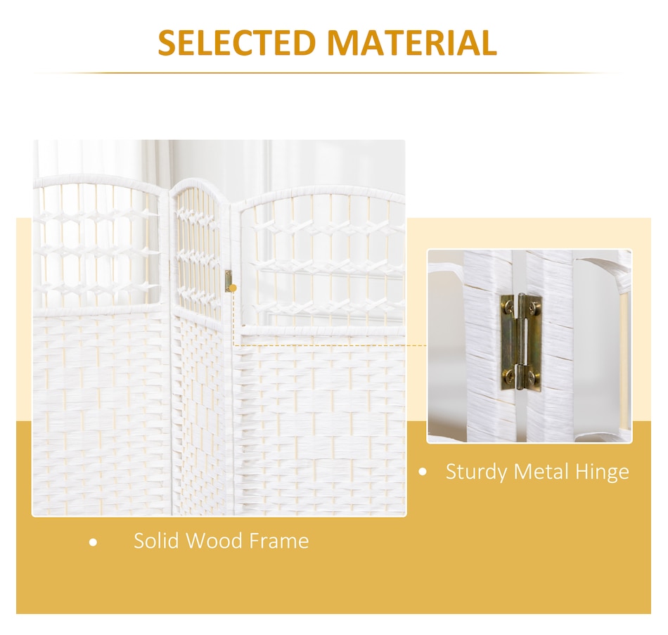 Image 964326_ALTMORE12.jpg, Product 964-326 / Price $84.99 - $91.99, HOMCOM 5.6ft Folding Room Divider, Freestanding Privacy Screen for Bedroom from HOMCOM on TSC.ca's Home & Garden department