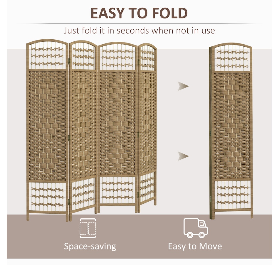 Image 964326_ALTMORE19.jpg, Product 964-326 / Price $84.99 - $91.99, HOMCOM 5.6ft Folding Room Divider, Freestanding Privacy Screen for Bedroom from HOMCOM on TSC.ca's Home & Garden department