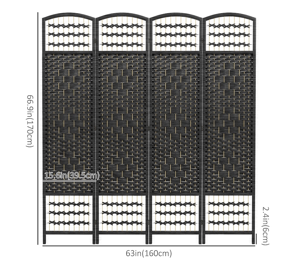Image 964326_ALTMORE2.jpg, Product 964-326 / Price $84.99 - $91.99, HOMCOM 5.6ft Folding Room Divider, Freestanding Privacy Screen for Bedroom from HOMCOM on TSC.ca's Home & Garden department