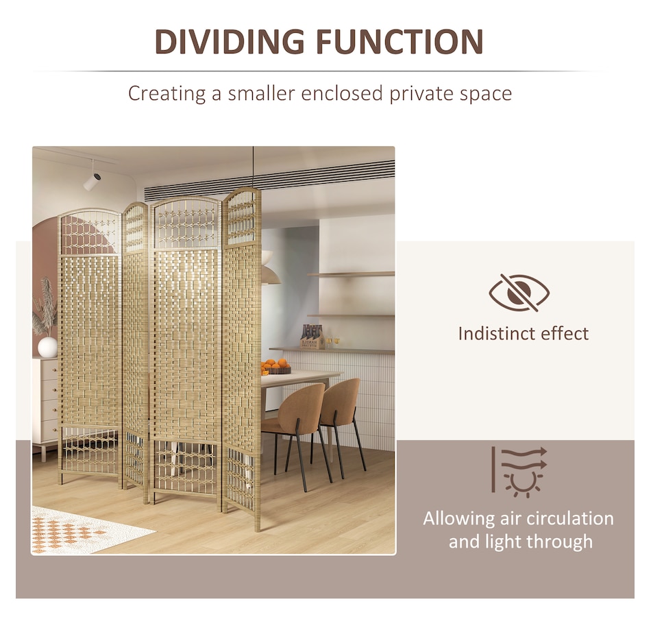 Image 964326_ALTMORE22.jpg, Product 964-326 / Price $84.99 - $91.99, HOMCOM 5.6ft Folding Room Divider, Freestanding Privacy Screen for Bedroom from HOMCOM on TSC.ca's Home & Garden department