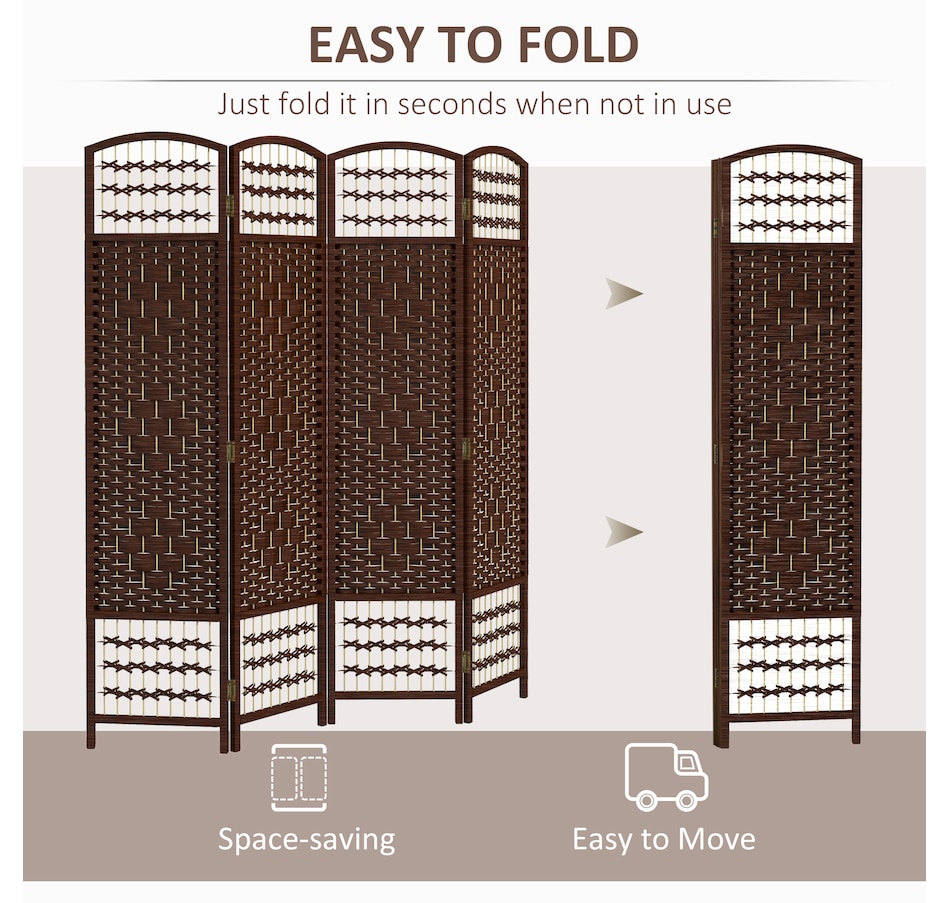 Image 964326_ALTMORE27.jpg, Product 964-326 / Price $84.99 - $91.99, HOMCOM 5.6ft Folding Room Divider, Freestanding Privacy Screen for Bedroom from HOMCOM on TSC.ca's Home & Garden department