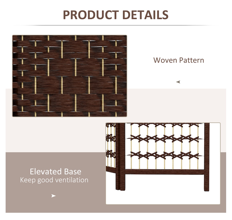 Image 964326_ALTMORE29.jpg, Product 964-326 / Price $84.99 - $91.99, HOMCOM 5.6ft Folding Room Divider, Freestanding Privacy Screen for Bedroom from HOMCOM on TSC.ca's Home & Garden department