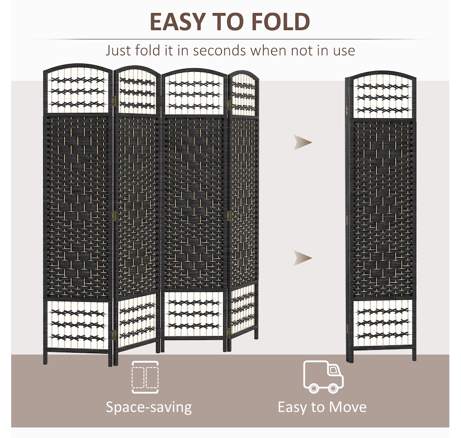 Image 964326_ALTMORE3.jpg, Product 964-326 / Price $84.99 - $91.99, HOMCOM 5.6ft Folding Room Divider, Freestanding Privacy Screen for Bedroom from HOMCOM on TSC.ca's Home & Garden department