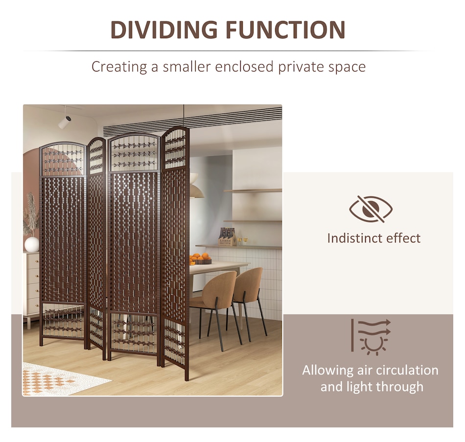 Image 964326_ALTMORE30.jpg, Product 964-326 / Price $84.99 - $91.99, HOMCOM 5.6ft Folding Room Divider, Freestanding Privacy Screen for Bedroom from HOMCOM on TSC.ca's Home & Garden department