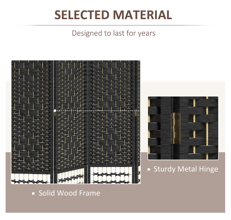 Image 964326_ALTMORE4.jpg, Product 964-326 / Price $84.99 - $91.99, HOMCOM 5.6ft Folding Room Divider, Freestanding Privacy Screen for Bedroom from HOMCOM on TSC.ca's Home & Garden department