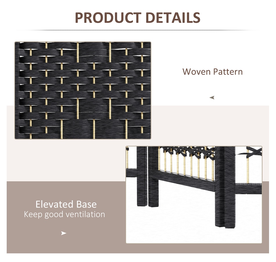 Image 964326_ALTMORE5.jpg, Product 964-326 / Price $84.99 - $91.99, HOMCOM 5.6ft Folding Room Divider, Freestanding Privacy Screen for Bedroom from HOMCOM on TSC.ca's Home & Garden department