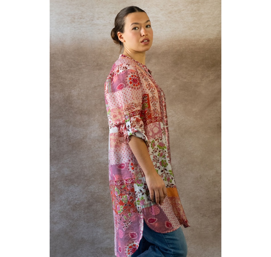 Image 964336_ALTMORE13.jpg, Product 964-336 / Price $34.99, Annick Lara Patchwork Print Boho Tunic Shirt Dress Long Sleeves from ANNICK on TSC.ca's Fashion department