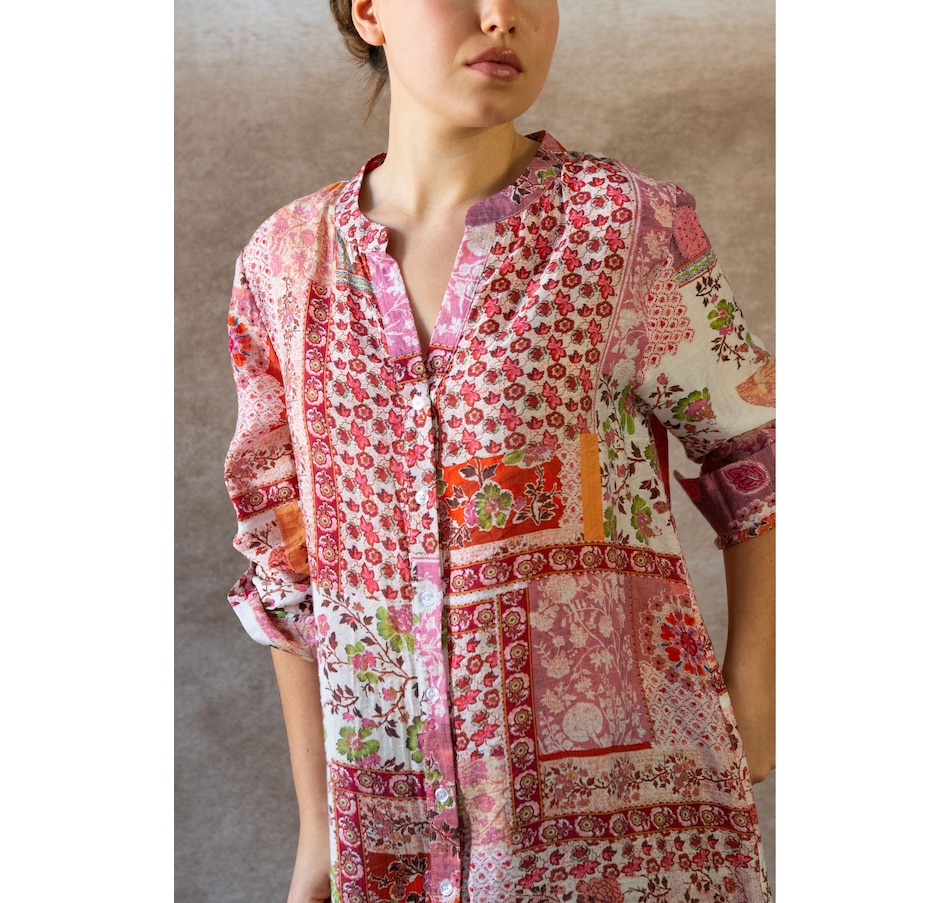 Image 964336_ALTMORE15.jpg, Product 964-336 / Price $34.99, Annick Lara Patchwork Print Boho Tunic Shirt Dress Long Sleeves from ANNICK on TSC.ca's Fashion department