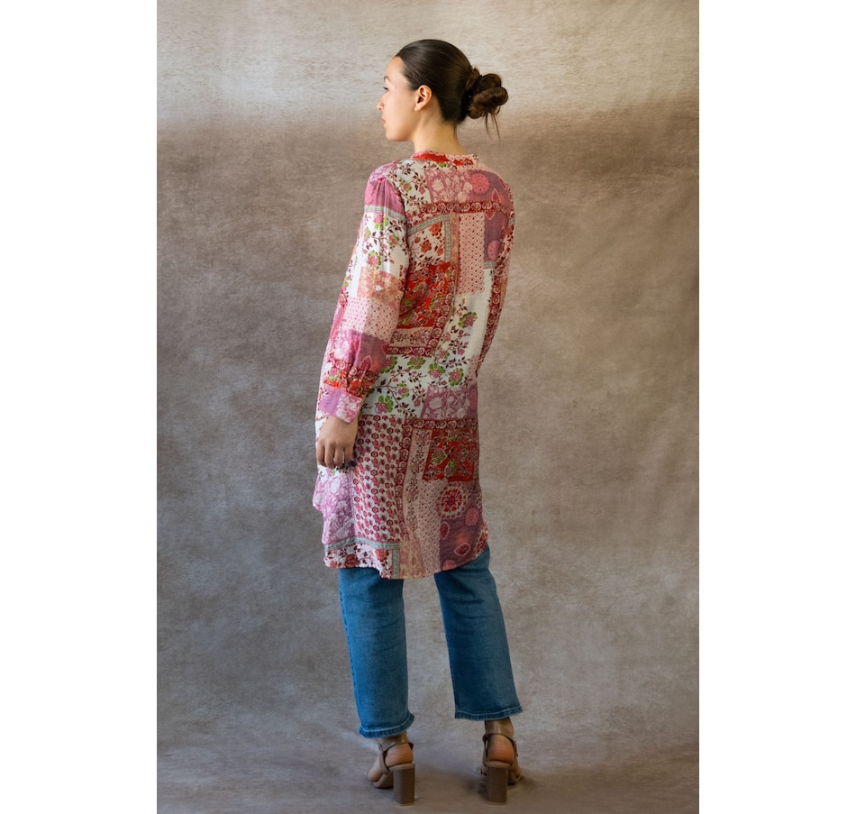 Image 964336_ALTMORE17.jpg, Product 964-336 / Price $34.99, Annick Lara Patchwork Print Boho Tunic Shirt Dress Long Sleeves from ANNICK on TSC.ca's Fashion department
