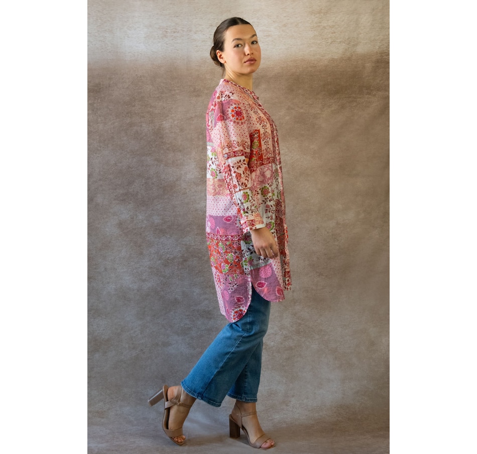 Image 964336_ALTMORE18.jpg, Product 964-336 / Price $34.99, Annick Lara Patchwork Print Boho Tunic Shirt Dress Long Sleeves from ANNICK on TSC.ca's Fashion department