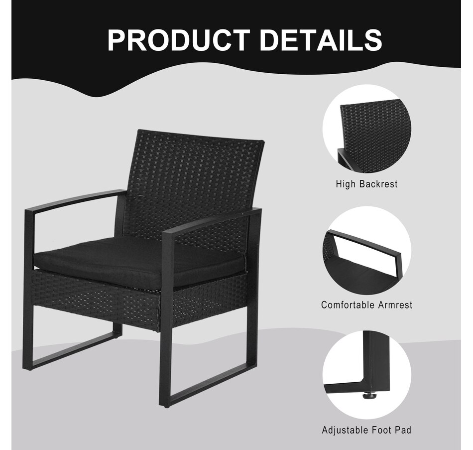 Image 964355_ALTMORE6.jpg, Product 964-355 / Price $169.99, Outsunny 3 Pieces Wicker Patio Furniture Set from Outsunny on TSC.ca's Home & Garden department