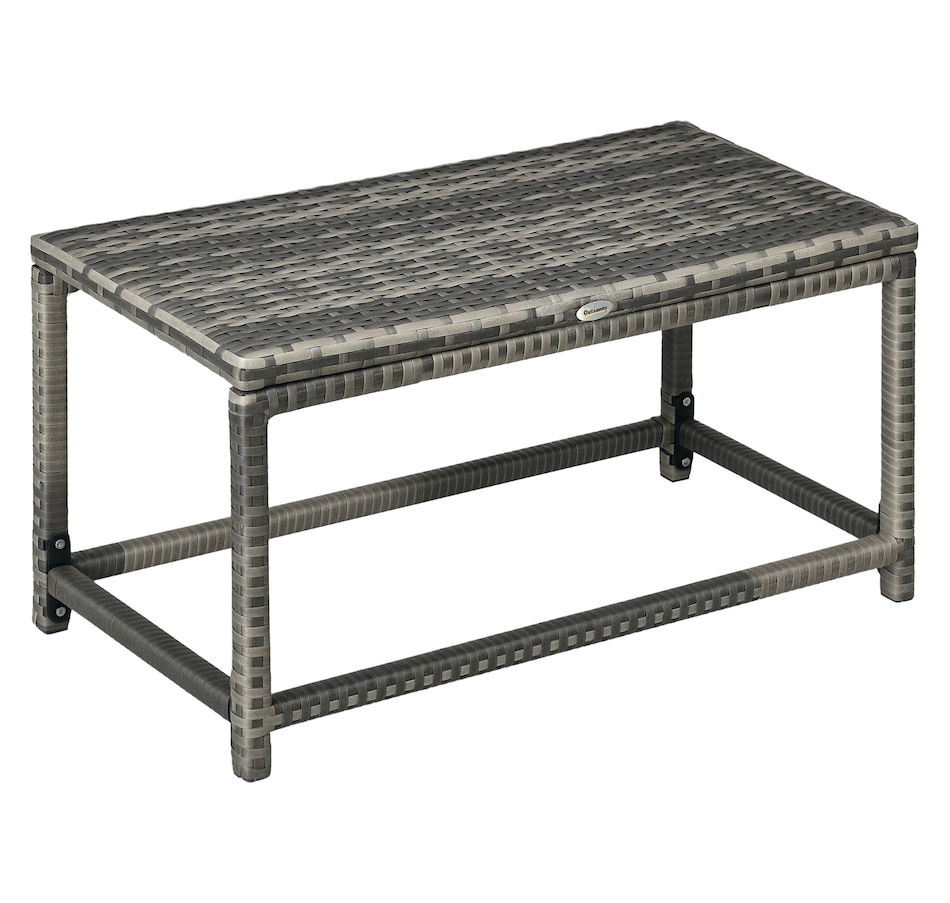 Image 964385.jpg, Product 964-385 / Price $71.99, Outsunny End Table w/ Plastic Board Under the Table Top Side Table, Grey from Outsunny on TSC.ca's Home & Garden department