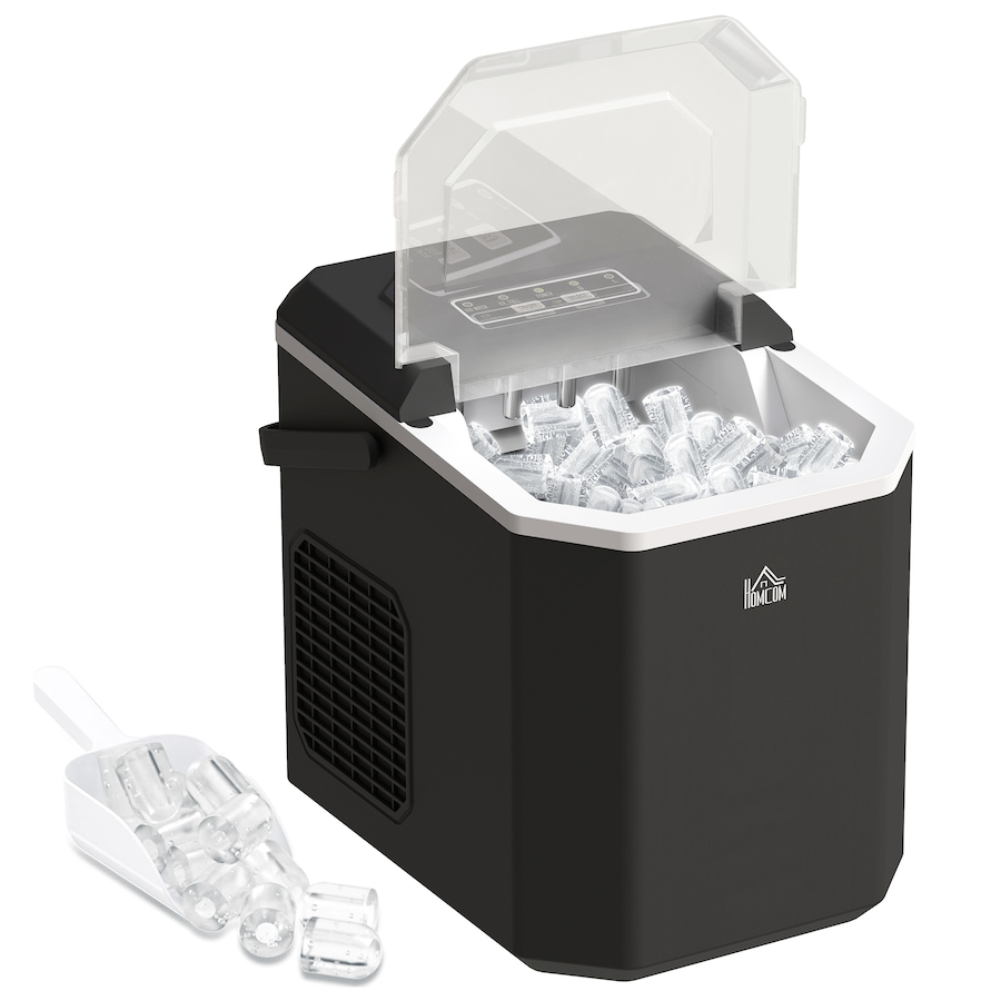 Image 964401.jpg, Product 964-401 / Price $108.86, HOMCOM Ice Maker with Scoop Basket 26lbs/24Hrs 2 Bullet Ice Sizes, Black from HOMCOM on TSC.ca's Kitchen department