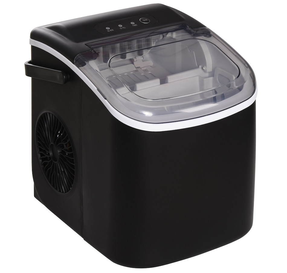 Image 964402.jpg, Product 964-402 / Price $94.99, HOMCOM Portable Ice Maker Countertop, Ice Maker Machine, Black from HOMCOM on TSC.ca's Kitchen department