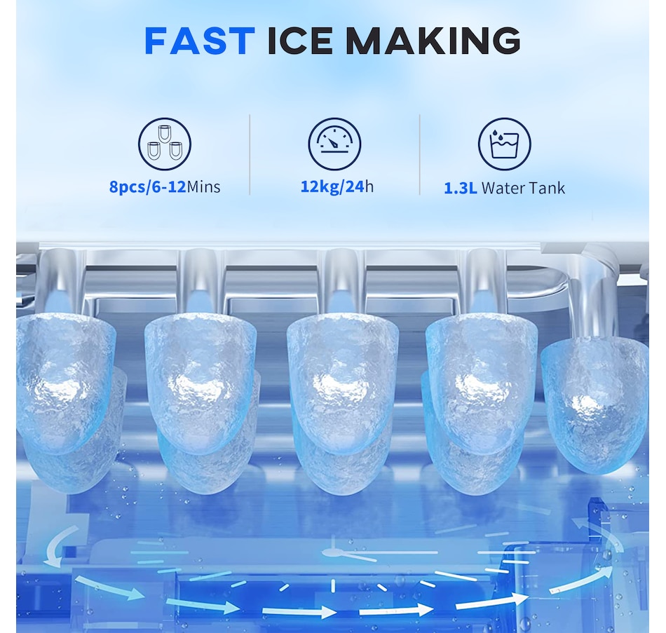 Image 964402_ALTMORE3.jpg, Product 964-402 / Price $94.99, HOMCOM Portable Ice Maker Countertop, Ice Maker Machine, Black from HOMCOM on TSC.ca's Kitchen department