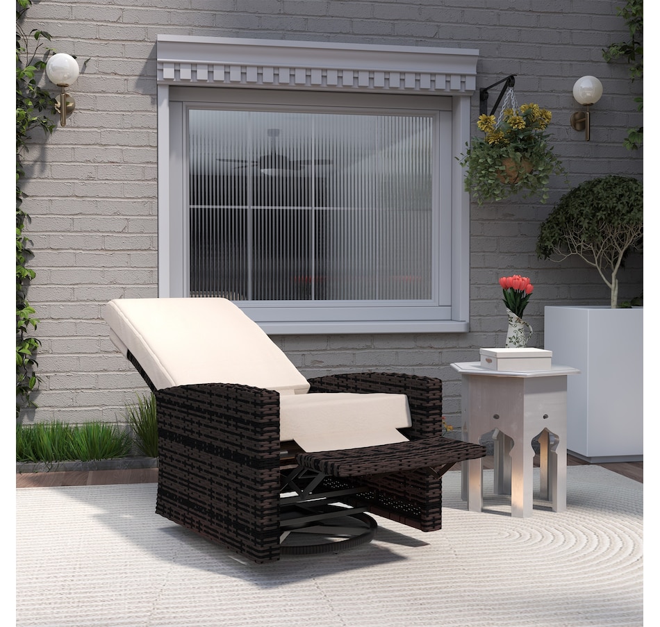 Image 964415_ALTMORE8.jpg, Product 964-415 / Price $289.99 - $304.99, Outsunny PE Rattan Outdoor Swivel Chair with 360° Swivel from Outsunny on TSC.ca's Home & Garden department