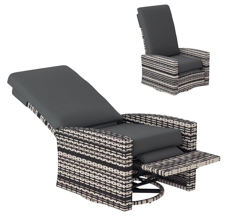 Image 964415_ST03.png, Product 964-415 / Price $289.99 - $304.99, Outsunny PE Rattan Outdoor Swivel Chair with 360° Swivel from Outsunny on TSC.ca's Home & Garden department