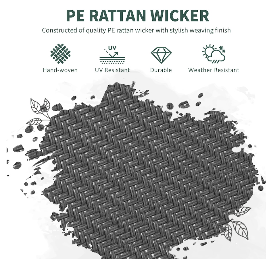 Image 964429_ALTMORE5.jpg, Product 964-429 / Price $189.99, Outsunny PE Rattan Outdoor Dining Chairs Set of 4 from Outsunny on TSC.ca's Home & Garden department