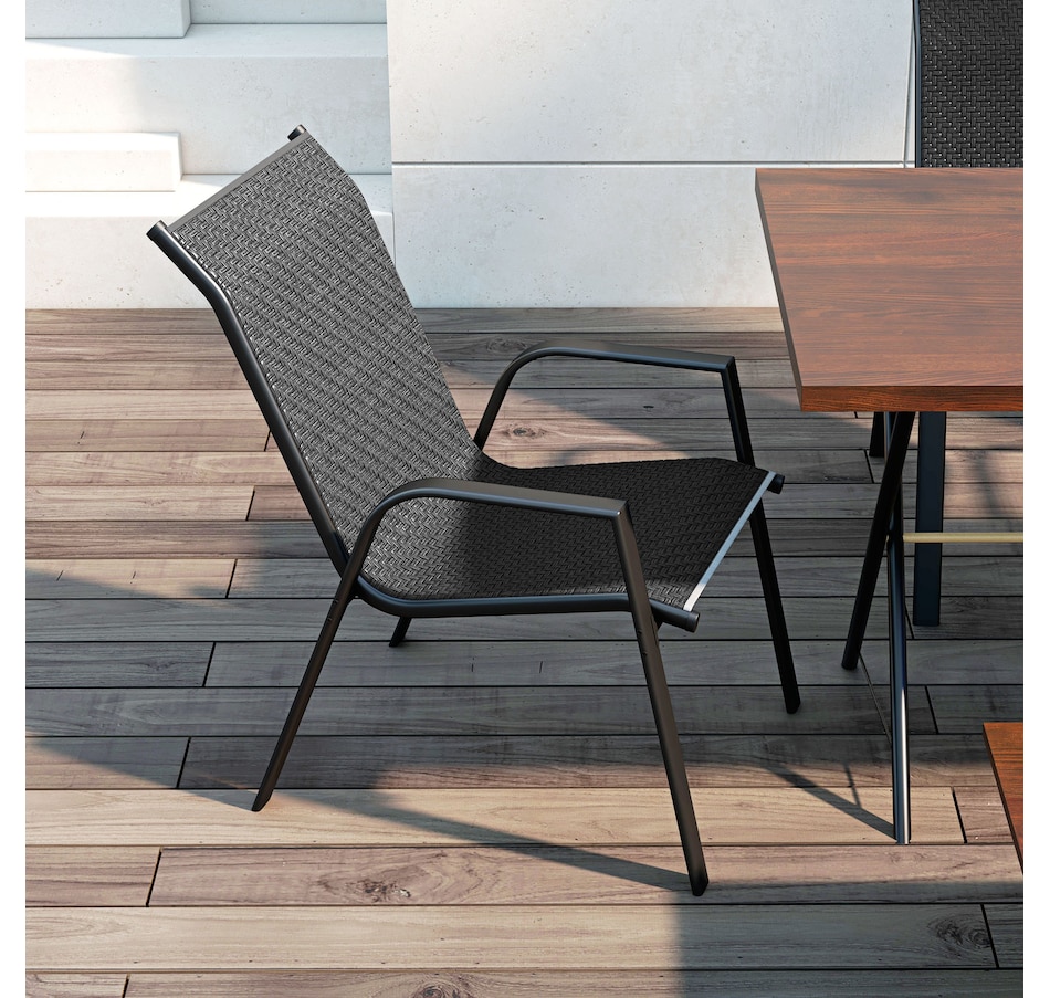 Image 964429_ALTMORE7.jpg, Product 964-429 / Price $189.99, Outsunny PE Rattan Outdoor Dining Chairs Set of 4 from Outsunny on TSC.ca's Home & Garden department