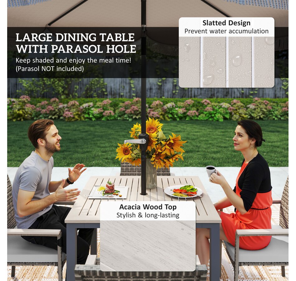 Image 964454_ALTMORE4.jpg, Product 964-454 / Price $399.99, Outsunny 5 Pieces Wicker Patio Dining Set from Outsunny on TSC.ca's Home & Garden department