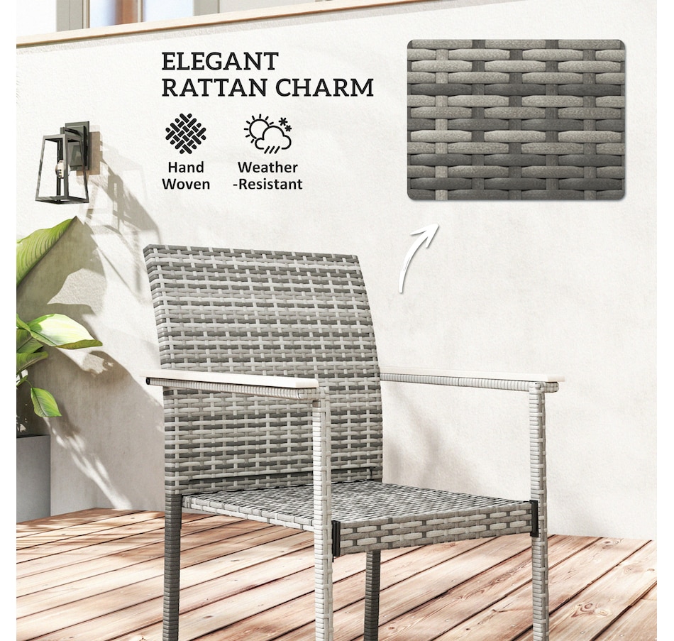 Image 964454_ALTMORE6.jpg, Product 964-454 / Price $399.99, Outsunny 5 Pieces Wicker Patio Dining Set from Outsunny on TSC.ca's Home & Garden department