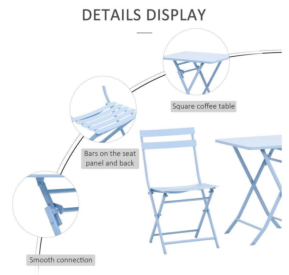 Image 964456_ALTMORE4.jpg, Product 964-456 / Price $132.99, Outsunny 3 Pieces Garden Bistro Coffee Set from Outsunny on TSC.ca's Home & Garden department