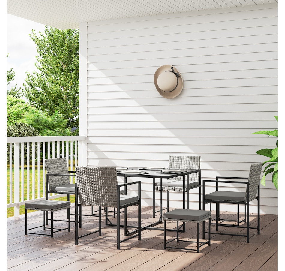 Image 964457_ALTMORE1.jpg, Product 964-457 / Price $459.99, Outsunny 9 Pieces Patio Dining Set from Outsunny on TSC.ca's Home & Garden department
