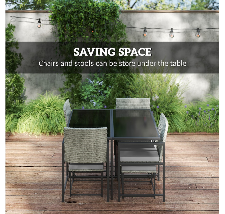 Image 964457_ALTMORE3.jpg, Product 964-457 / Price $459.99, Outsunny 9 Pieces Patio Dining Set from Outsunny on TSC.ca's Home & Garden department