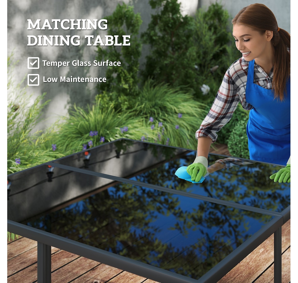 Image 964457_ALTMORE6.jpg, Product 964-457 / Price $459.99, Outsunny 9 Pieces Patio Dining Set from Outsunny on TSC.ca's Home & Garden department