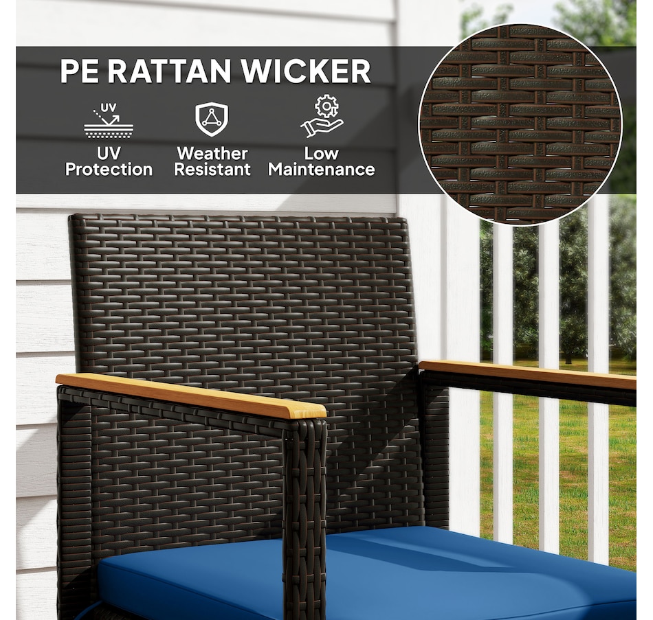 Image 964466_ALTMORE12.jpg, Product 964-466 / Price $179.99, Outsunny 3 Pieces Wicker Patio Furniture Set, Rattan Bistro Set, White from Outsunny on TSC.ca's Home & Garden department