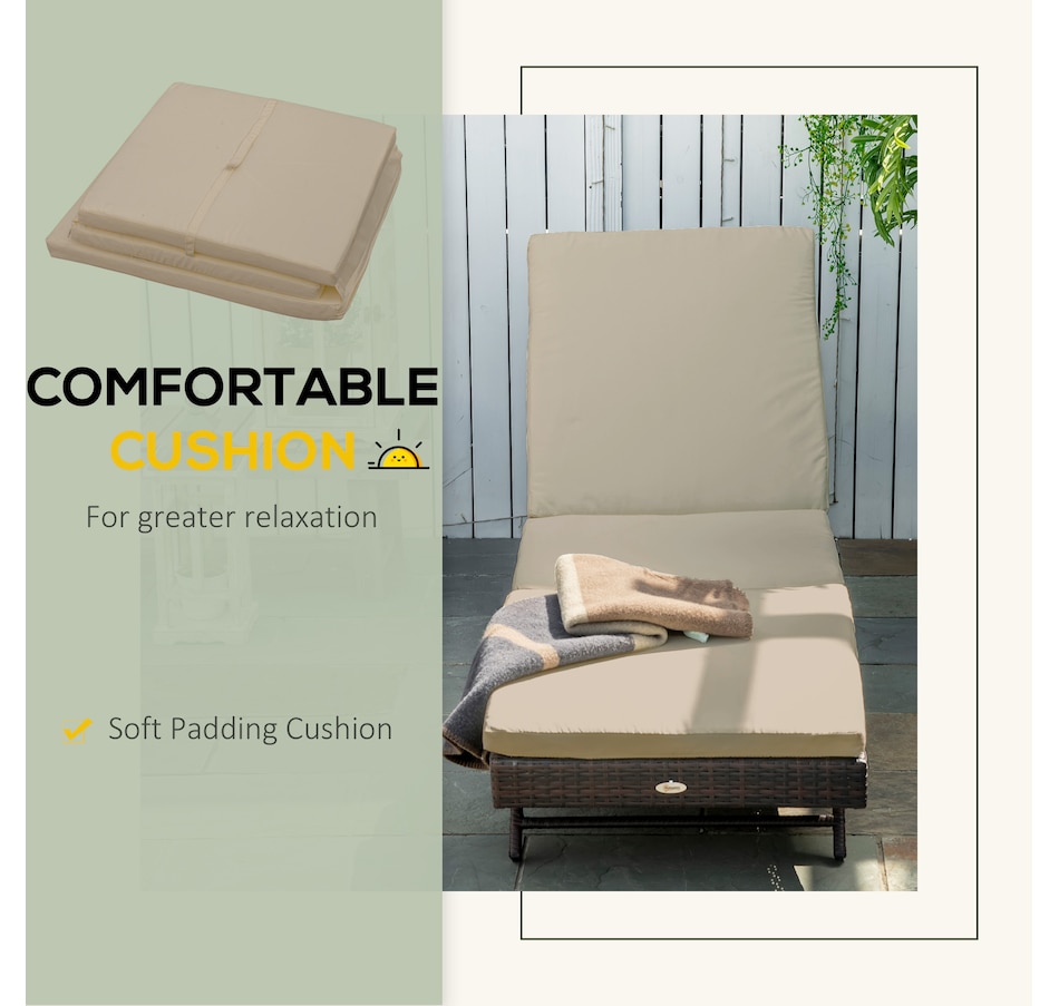 Image 964468_ALTMORE13.jpg, Product 964-468 / Price $199.99, Outsunny Wicker Patio Lounger, Outdoor S Shape Recliners Lounge Chair from Outsunny on TSC.ca's Home & Garden department