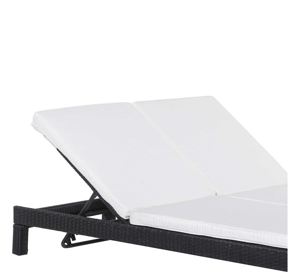 Image 964471_ALTMORE16.jpg, Product 964-471 / Price $319.99 - $339.99, Outsunny Wicker Double Chaise Lounge Chair Outdoor Recliner 2 Person Rattan Patio Reclining Sunbed Furniture Cushioned w/Adjustable Backrest from Outsunny on TSC.ca's Home & Garden department