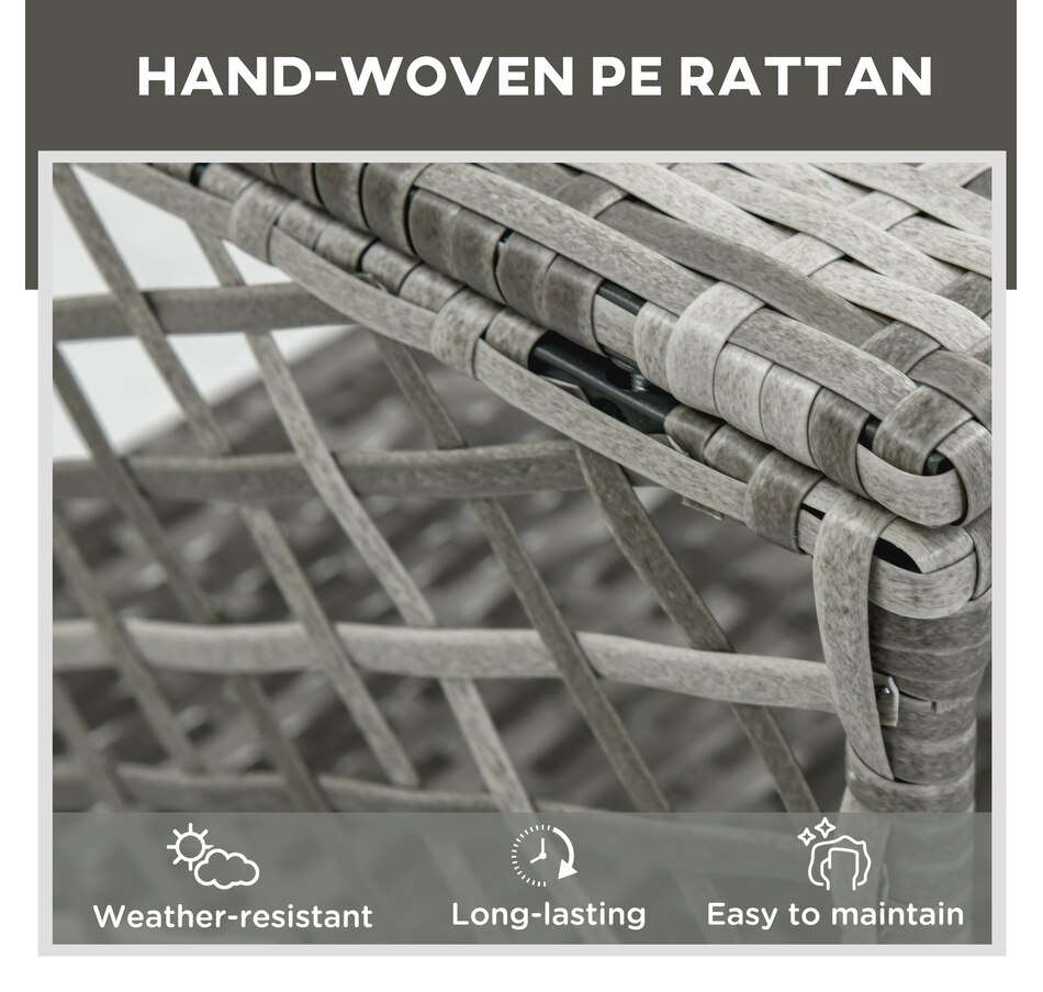 Image 964475_ALTMORE3.jpg, Product 964-475 / Price $249.99, Outsunny 2 Pieces Wicker Patio Lounge Set w/ Cushions from Outsunny on TSC.ca's Home & Garden department