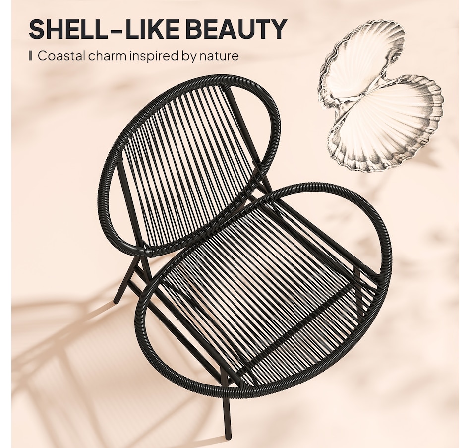 Image 964482_ALTMORE3.jpg, Product 964-482 / Price $159.99, Outsunny Wicker Patio Furniture Bistro Set with Acapulco Chairs, Black from Outsunny on TSC.ca's Home & Garden department