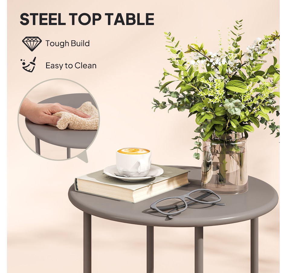 Image 964482_ALTMORE31.jpg, Product 964-482 / Price $159.99, Outsunny Wicker Patio Furniture Bistro Set with Acapulco Chairs, Black from Outsunny on TSC.ca's Home & Garden department