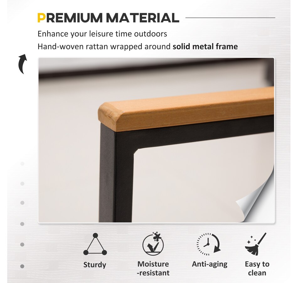 Image 964488_ALTMORE3.jpg, Product 964-488 / Price $257.99, Outsunny 4 Pieces Wicker Patio Furniture Set with Cushions from Outsunny on TSC.ca's Home & Garden department