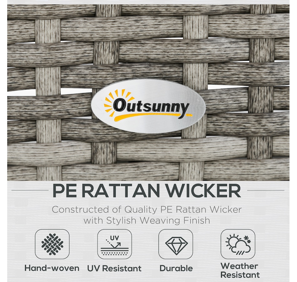 Image 964495_ALTMORE3.jpg, Product 964-495 / Price $1,119.99, Outsunny 6 Pieces Wicker Patio Furniture Set with Cushions, Dark Grey from Outsunny on TSC.ca's Home & Garden department