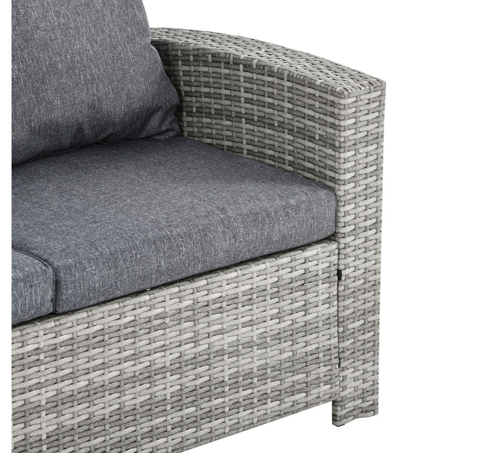 Image 964495_ALTMORE7.jpg, Product 964-495 / Price $1,119.99, Outsunny 6 Pieces Wicker Patio Furniture Set with Cushions, Dark Grey from Outsunny on TSC.ca's Home & Garden department