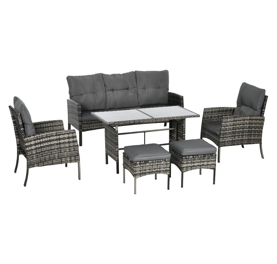 Image 964497.jpg, Product 964-497 / Price $599.99, Outsunny 6 Piece Patio Furniture Set with Patio Chairs from Outsunny on TSC.ca's Home & Garden department