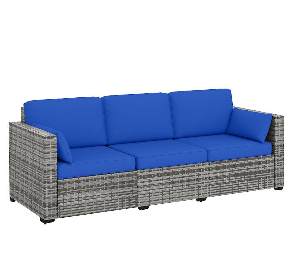 Image 964505.jpg, Product 964-505 / Price $379.99, Outsunny Three-Seater Outdoor Sofa with Cushions from Outsunny on TSC.ca's Home & Garden department