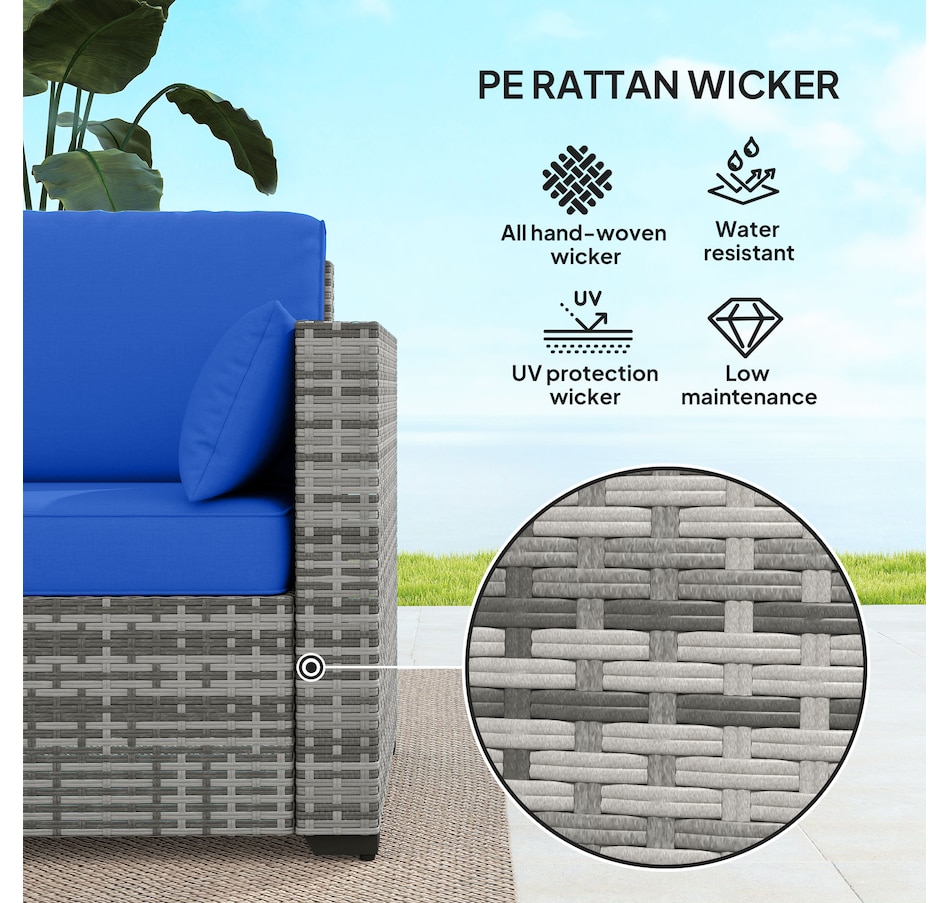 Image 964505_ALTMORE3.jpg, Product 964-505 / Price $379.99, Outsunny Three-Seater Outdoor Sofa with Cushions from Outsunny on TSC.ca's Home & Garden department