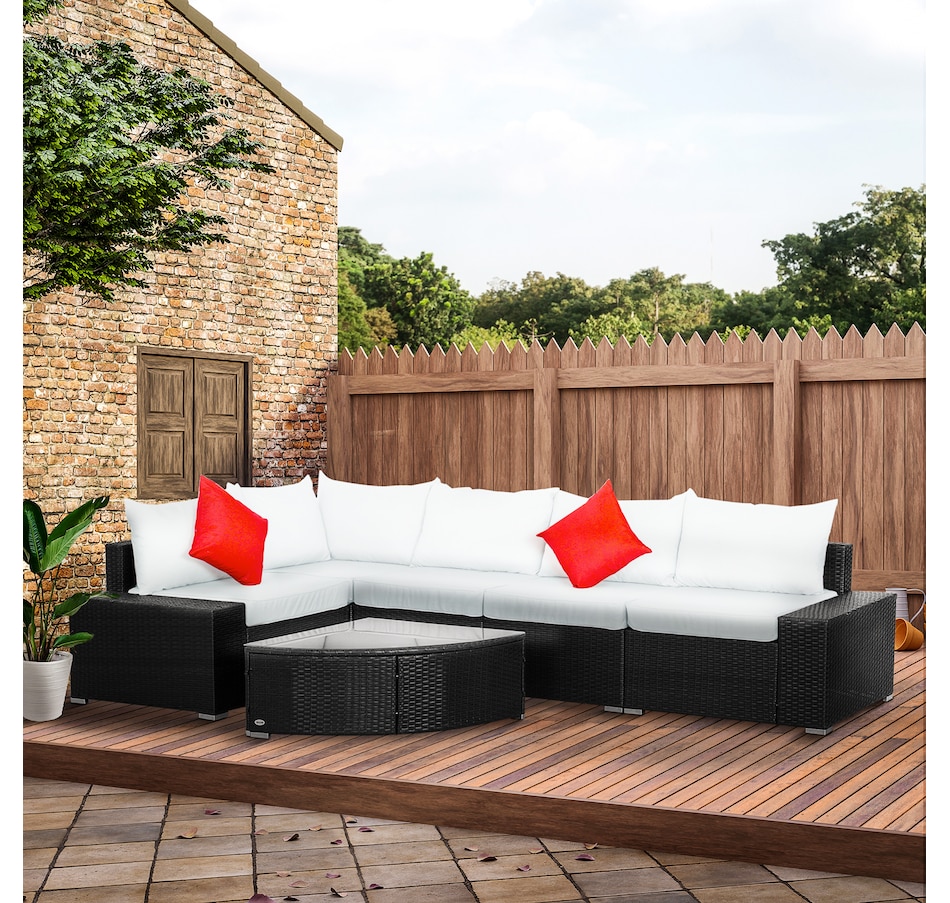 Image 964508_ALTMORE1.jpg, Product 964-508 / Price $709.99, Outsunny 6 Pieces Wicker Patio Furniture Set from Outsunny on TSC.ca's Home & Garden department