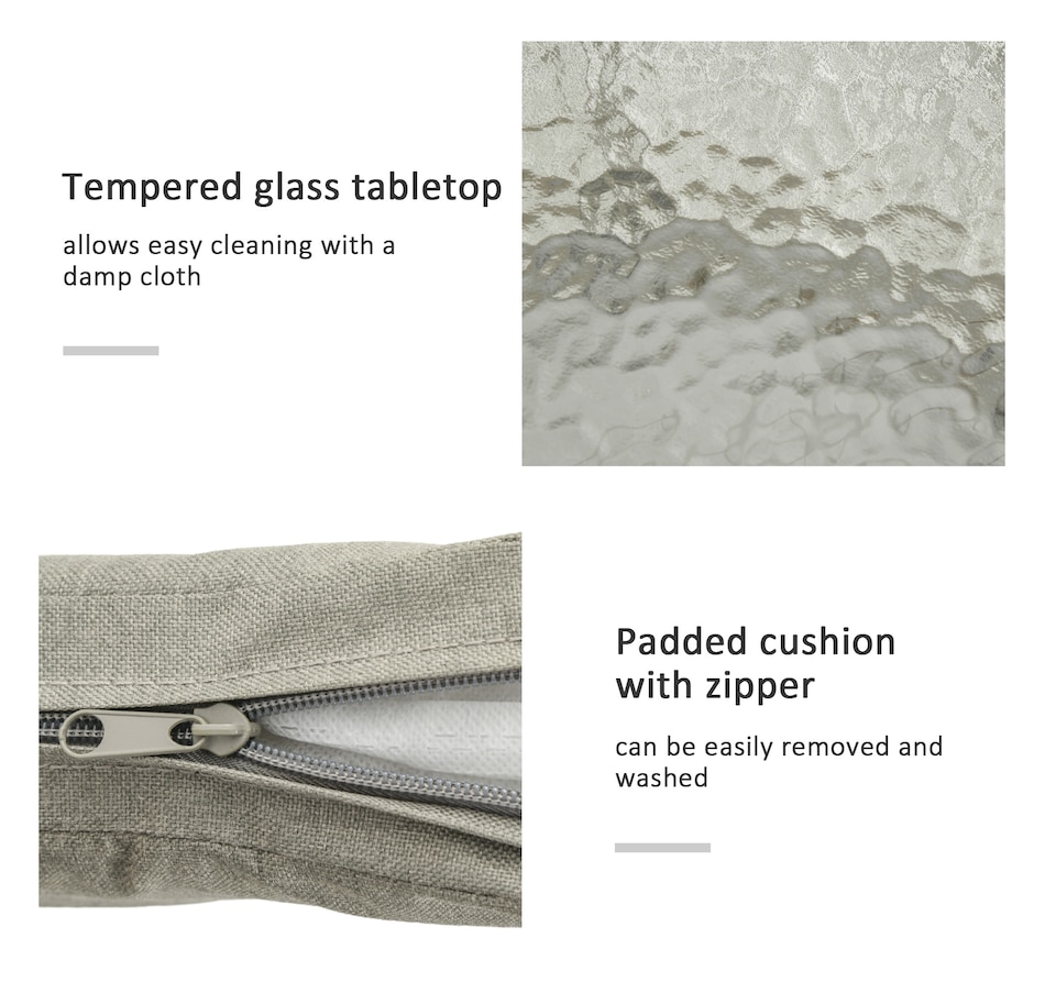 Image 964516_ALTMORE13.jpg, Product 964-516 / Price $229.99 - $259.99, Outsunny 3 Piece Outdoor Bistro Set, Wicker Patio Furniture, Light Grey from Outsunny on TSC.ca's Home & Garden department