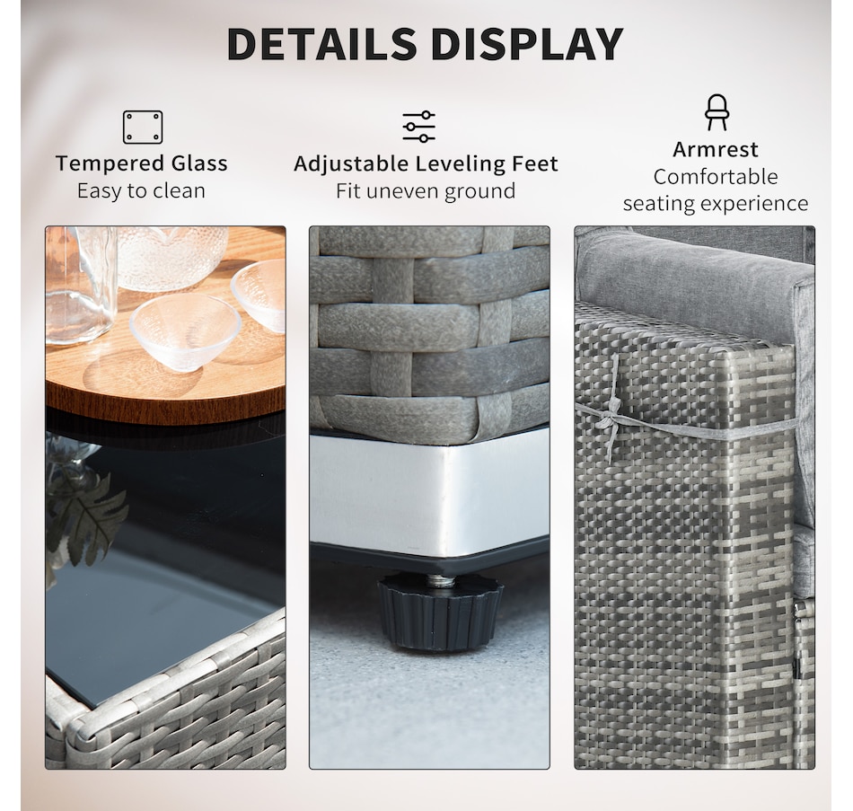 Image 964518_ALTMORE14.jpg, Product 964-518 / Price $729.99 - $839.99, Outsunny 7 Piece Patio Furniture Set from Outsunny on TSC.ca's Home & Garden department