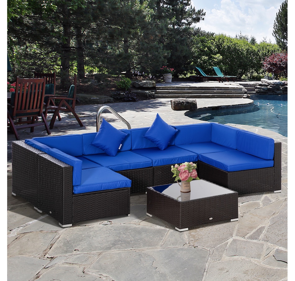 Image 964518_ALTMORE17.jpg, Product 964-518 / Price $729.99 - $839.99, Outsunny 7 Piece Patio Furniture Set from Outsunny on TSC.ca's Home & Garden department