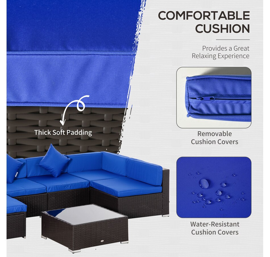 Image 964518_ALTMORE20.jpg, Product 964-518 / Price $729.99 - $839.99, Outsunny 7 Piece Patio Furniture Set from Outsunny on TSC.ca's Home & Garden department